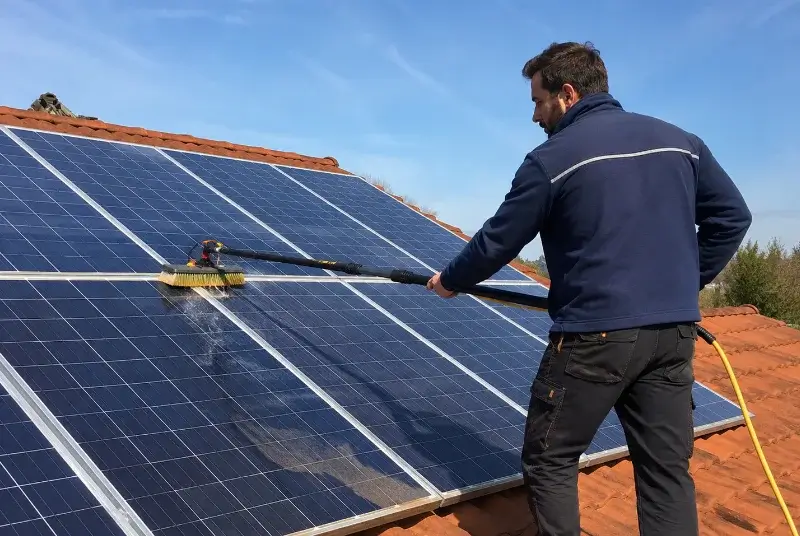 Nettoyage et entretien de panneaux solaires à Lambesc