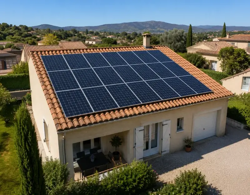 Prime à l'autoconsommation panneaux solaires Lambesc — aide financière de l'État